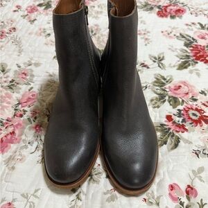 Kork Ease dark grey Leather Ankle Boots